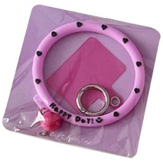 라니마켓 달콤한 디자인 빅링 핸드폰 손목 걸이, 퍼플, 1개