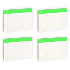 Bfancy 螢光重點便條紙 W Stitch 100 x 65 mm, 螢光, 4個