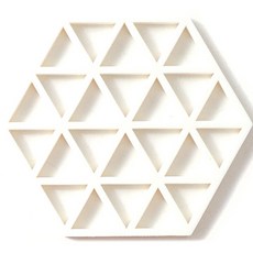 올라운더 플레이스 접시 냄비받침, 화이트, 1개