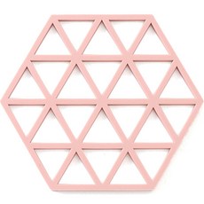 올라운더 플레이스 접시 냄비받침, 라이트핑크, 1개