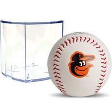 RAWLINGS MLB 官方標誌棒球 巴爾的摩金鶯隊 + 方形球盒 RBOF2, 1套, 單一商品