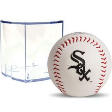 RAWLINGS MLB 官方標誌球 芝加哥白襪 + 方形球盒 RBOF2, 1套, 單一商品