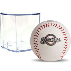 RAWLINGS MLB 密爾瓦基釀酒人隊官方標誌球 + 方塊球盒 RBOF2, 1套, 單一商品