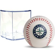 RAWLINGS MLB 官方Logo球 西雅圖水手 + 方形球盒 RBOF2, 1套, 單一商品