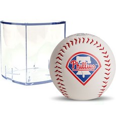 RAWLINGS MLB 官方標誌球 費城費城人 + 方塊球盒 RBOF2, 1套, 單一商品