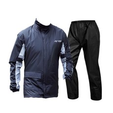 남성용 똑소녀 프리미엄 오토바이 배달 우비 상하의 세트, A 시크블랙