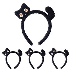 PARTYSHOW 仿貂毛貓咪娃娃髮箍, 混色, 4個