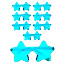 PARTYSHOW 透明星星造型眼鏡, 8個, 薄荷綠