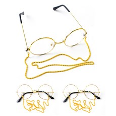 PARTYSHOW 奶奶鏈條眼鏡, 混合顏色, 3個