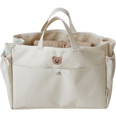 Chez bebe 刺繡內袋, 象牙白