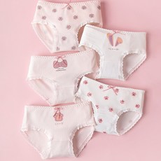 女童款Jisell柔軟蝴蝶結內褲 P848 5件組