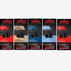Café Moreno Nespresso 膠囊咖啡組 Aroma Top 20入+ Espresso 10入+Blue 10入+Decaf 10入, 275g, 1組, 1組