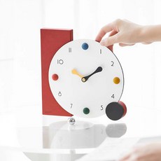 Grow up 奢華獨特室內設計桌鐘, 簡約水滴紅色