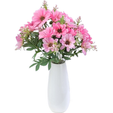 NEOLIN 室內裝飾雛菊人造花, 玫瑰色, 1個