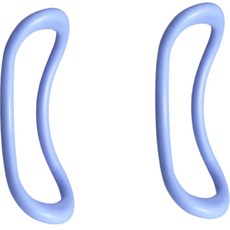 Kkong-so 粉彩瑜珈環 硬式 2入, 藍色, 2個