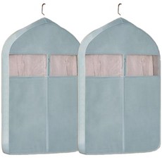 Jalcheu 便利透明視窗大衣防塵套 藍色 S, 1入, 2個