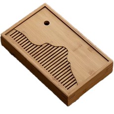 奇憲 淺色竹製長方形茶盤, 棕色, 1個