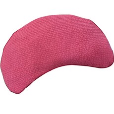 친환경편백아트 프리미엄 편백 나노초미니 구슬형칩 클래식 반달 베개, 빨강, 1개