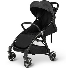 BONBEBE 寶寶便攜式自動折疊推車, 酒紅色黑