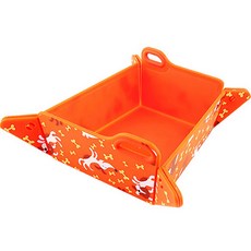 펫토리아 르칙 반려동물 피크닉 접이식기, 오렌지 독, 1개