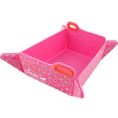 펫토리아 르칙 반려동물 피크닉 접이식기, 핑크 독, 1개