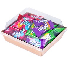 레벤데코 牛皮紙一次性便當盒 2號, 1個, 50入