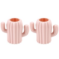 Yogomoji 仙人掌花瓶 2入, 粉紅色