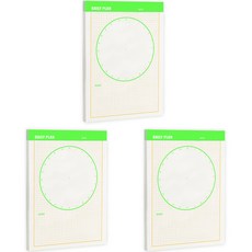 비팬시 하이라이트 메모패드 M, 데일리 플랜, 3개