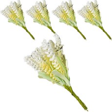 今日共感 裝飾薰衣草人造花 5入, 黃色, 5個