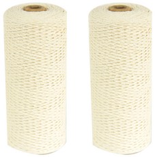 INP 麻花棉繩 1mm x 2入, 400m, 白色