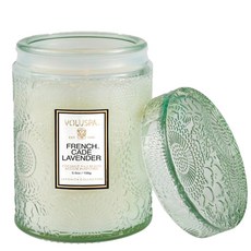 VOLUSPA 玻璃香氛蠟燭, 法國杜松&薰衣草, 156g, 1罐