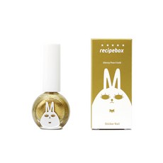 레시피박스 어린이 수성 매니큐어 10ml, 1개, 글로시펄골드