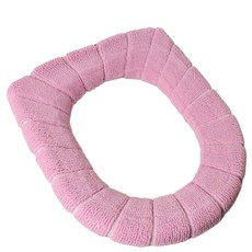 Daily Living 泰迪絨刷毛馬桶坐墊套, 粉紅色, 2個