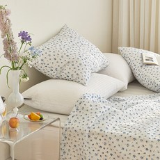 maatila 夏日羅曼史 雪花泡泡紗單層薄被 SS 藍玫瑰, 混合色