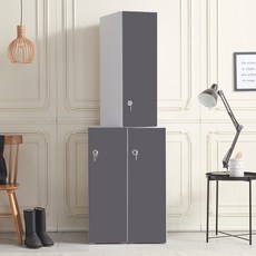 가구의가치 분리형 캐비넷 상부장, 무광 진그레이, 1단