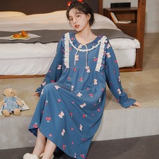 孕婦長版連身裙 居家服 8741#
