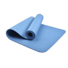 一體式瑜伽墊+背帶套組, 藍色