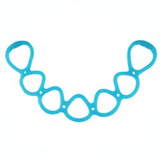 Dasa.com 威力彈力居家訓練伸展矽膠帶, 淺藍色