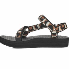 Teva Midform Universal女款厚底織帶涼鞋, 230, Bounce Black+Lion