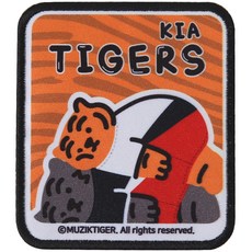KIA타이거즈 무직타이거 2022 엠블럼 패치, 혼합색상, 1개