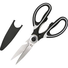 TKMall鋼製廚房剪刀 TK-8004+收納盒組, 混色