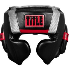 TITLE BOXING Valiant 拳擊護頭, 黑色 + 銀色, 1個