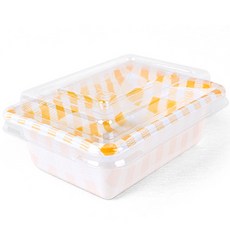 The Pack Company F-1 迷你格紋便當盒 黃色, 100個, 1入