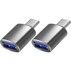 DGG USB A 3.0 轉 C-Type OTG 轉換轉接頭, 深灰色, 31mm, 2個