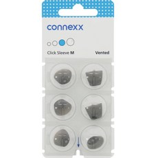 CONNEXX Vented Click 助聽器耳套 M 6入, 1個