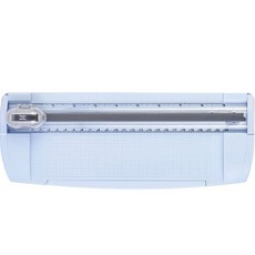 deLi 得力 附刻度便攜式修邊裁紙機 3種刀片 白色, A5, TD801