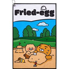 KAKAOFRIENDSGOLF 沙灘遊戲高爾夫球桿毛巾, 瑞安+春植