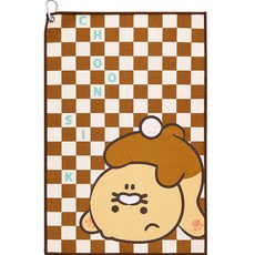 KAKAOFRIENDSGOLF 棋盤格高爾夫球桿毛巾, 春植