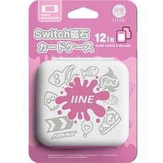 Upmarket IINE 斯普拉遁 任天堂 Switch OLED 遊戲卡匣收納盒 12件組, 1套, 單一商品