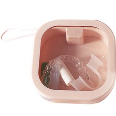 吊環便攜式維持器牙套收納盒 粉色, 單品